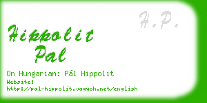 hippolit pal business card